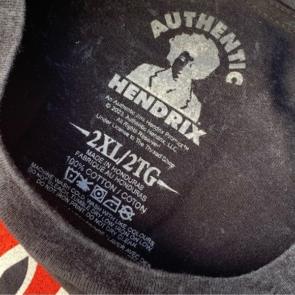 Tie dye JIMI HENDRIX CONCERT TEE Live in Concert Fall of '64 LS Tee Shirt 2XL - Picture 4 of 6